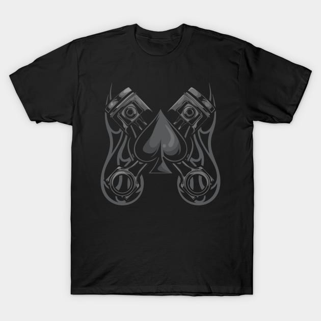 Poker and Cars - Hotrod Poker Art Gift T-Shirt by Shirtbubble